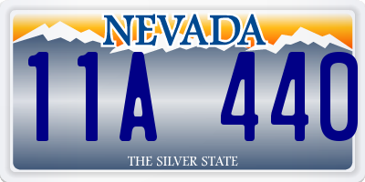 NV license plate 11A440