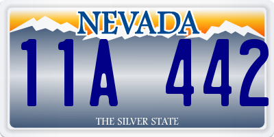 NV license plate 11A442