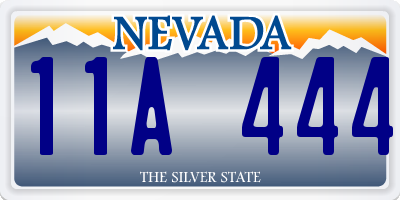 NV license plate 11A444
