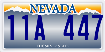 NV license plate 11A447
