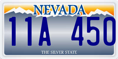 NV license plate 11A450