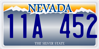 NV license plate 11A452