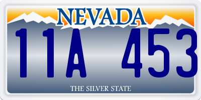 NV license plate 11A453
