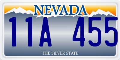 NV license plate 11A455
