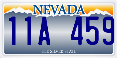 NV license plate 11A459