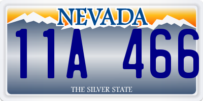 NV license plate 11A466