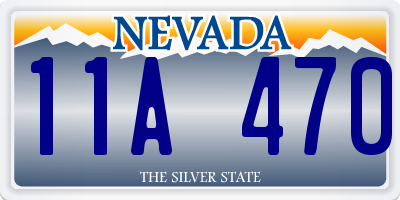 NV license plate 11A470