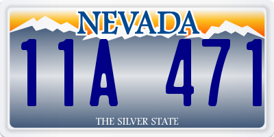 NV license plate 11A471