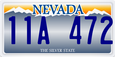 NV license plate 11A472