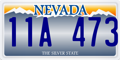 NV license plate 11A473