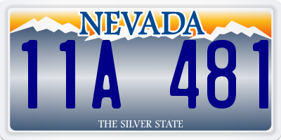 NV license plate 11A481