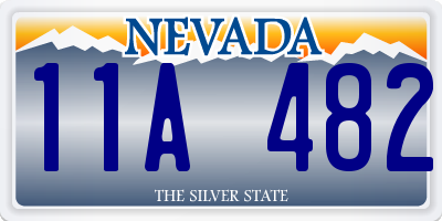 NV license plate 11A482