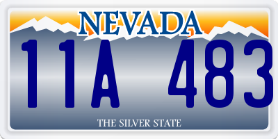 NV license plate 11A483
