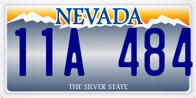 NV license plate 11A484