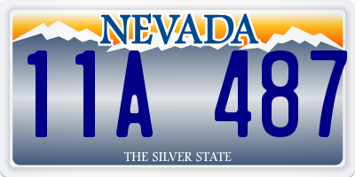 NV license plate 11A487
