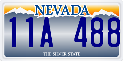 NV license plate 11A488