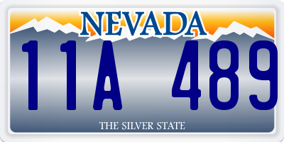 NV license plate 11A489