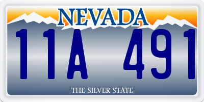 NV license plate 11A491