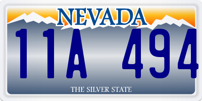 NV license plate 11A494