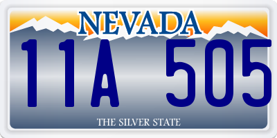 NV license plate 11A505