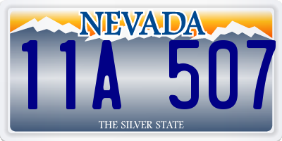 NV license plate 11A507