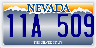 NV license plate 11A509