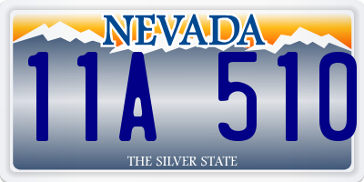 NV license plate 11A510