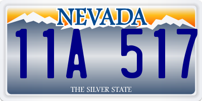 NV license plate 11A517