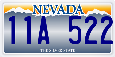 NV license plate 11A522
