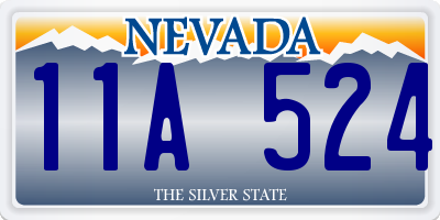 NV license plate 11A524