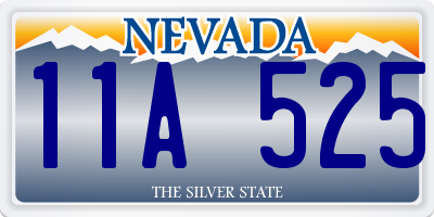 NV license plate 11A525