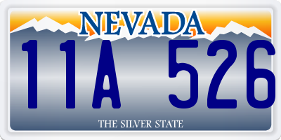 NV license plate 11A526