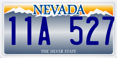 NV license plate 11A527