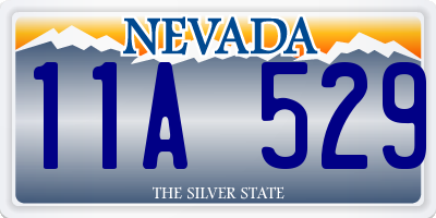 NV license plate 11A529