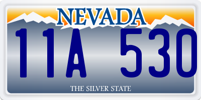 NV license plate 11A530