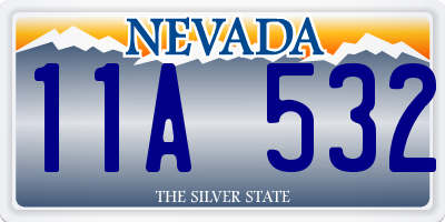 NV license plate 11A532
