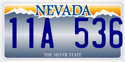 NV license plate 11A536