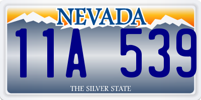 NV license plate 11A539