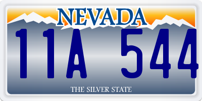 NV license plate 11A544