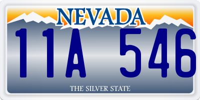 NV license plate 11A546