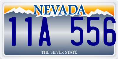 NV license plate 11A556