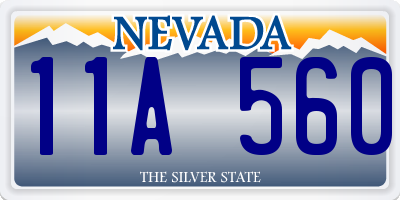 NV license plate 11A560