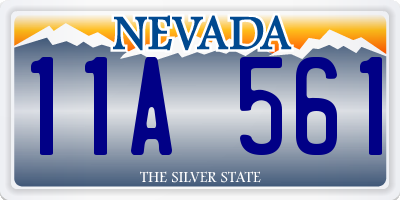 NV license plate 11A561
