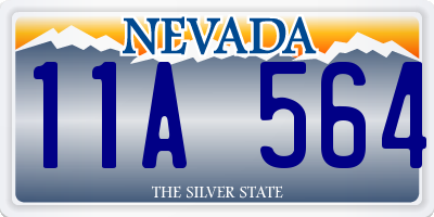 NV license plate 11A564