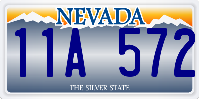 NV license plate 11A572