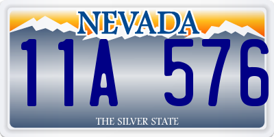 NV license plate 11A576