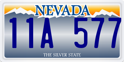 NV license plate 11A577