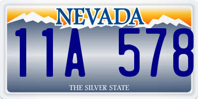 NV license plate 11A578