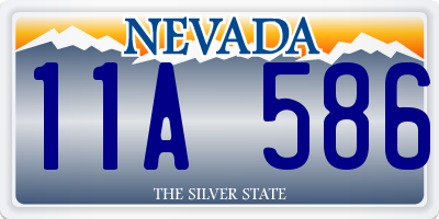 NV license plate 11A586