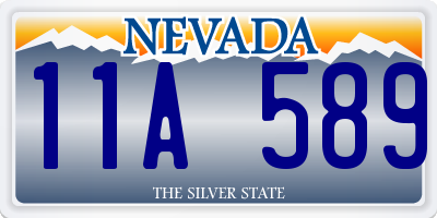 NV license plate 11A589
